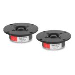 Black Silk Dome Tweeter 4 Inch 8 Ohms 40W Audio for Bookshelf, Tower Speaker and Soundbar Speaker (2 Pcs)