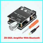 ZK-502L Bluetooth Amplifier Board HT326C 2*50W 2.0 Channel Amp Board with Volume Control,DC 9-24V