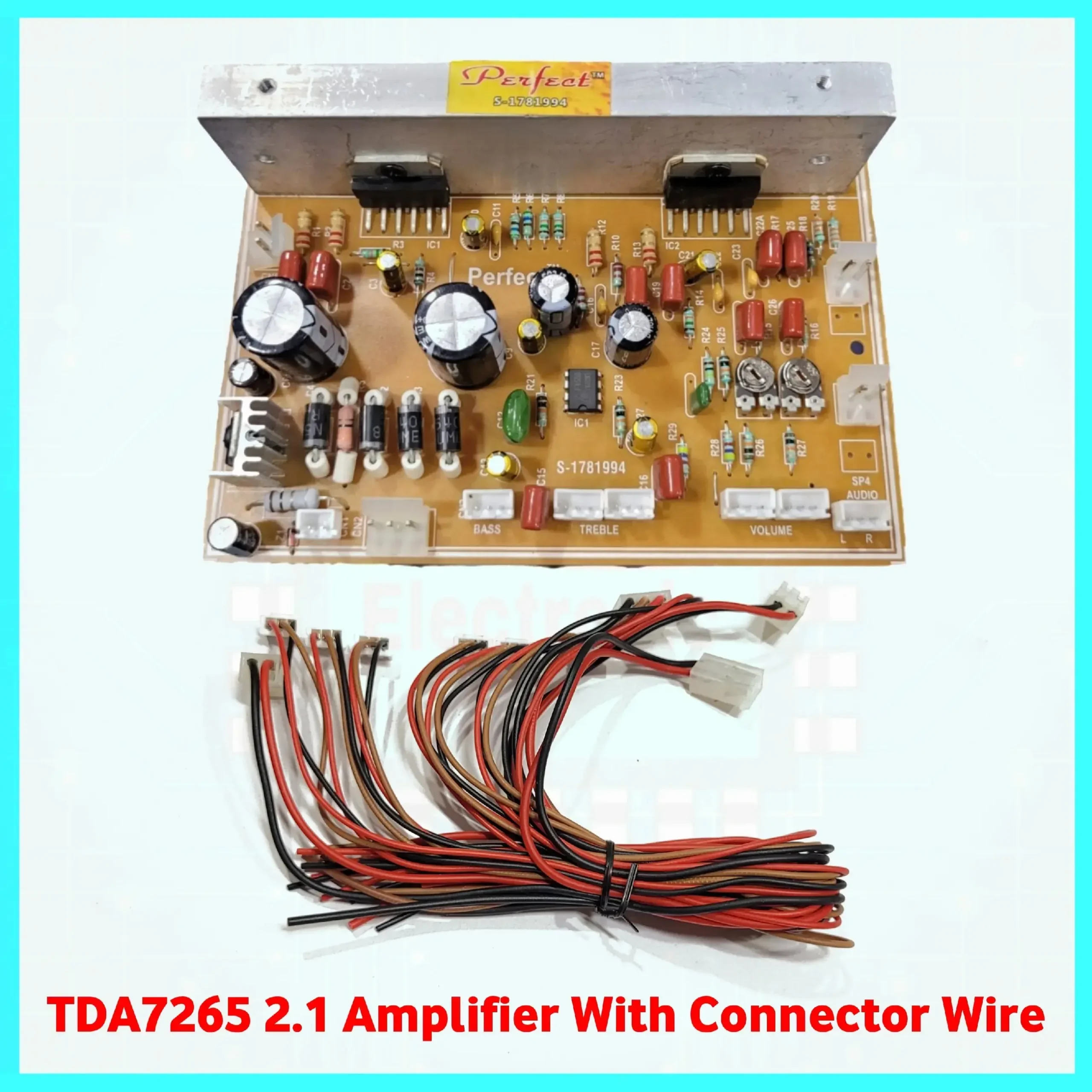 I2Eq8Wab Tda7265 2.1 Amplifier Tower Home Theatre Board 2*25+50W Output With All Connector Wire - Image 1