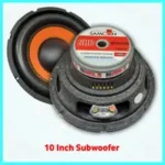 10 Inch Subwoofer 3600 Watts Pmpo Orange Color Hi Fi Home Use Subwoofer
