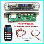 PAG-P109 No Announcement Pagaria Audio Pannel Module White Display With Remote And Wire