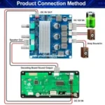 Vire-TW2C100 TPA3116 Stereo Amplifier Bass Treble And DC Booster Converter Inbuilt 12-15V DC - Image 3