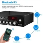 YLE-SC02 HiFi Home Audio Amplifier BT 5.3 FM USB TF Remot 220V Ac - Image 2
