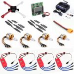 DIY Quadcopter Drone Kit, Complete Set with Motors, ESC, Propellers, Flight Controller, Frame and TX-RX, Red & White
