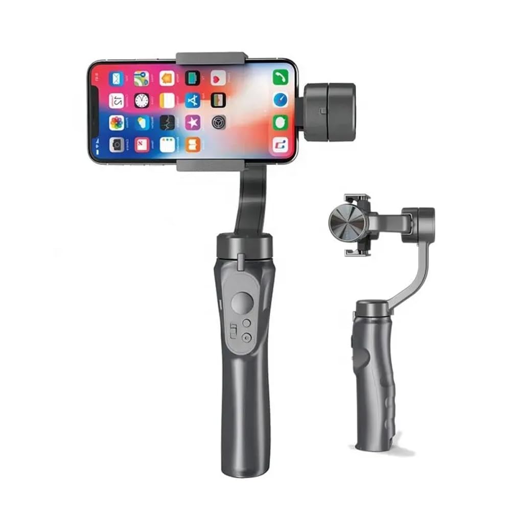 51EhYgfHxlL._SL1008_ Gimbal Stabilizer 3-Axis for All Smartphone Cell Phone Handheld Gimble Stick w/Grip Tripod Ideal for Vlogging YouTube Vlog TikTok Instagram Live Video Kit - (Black Gray) - Image 1