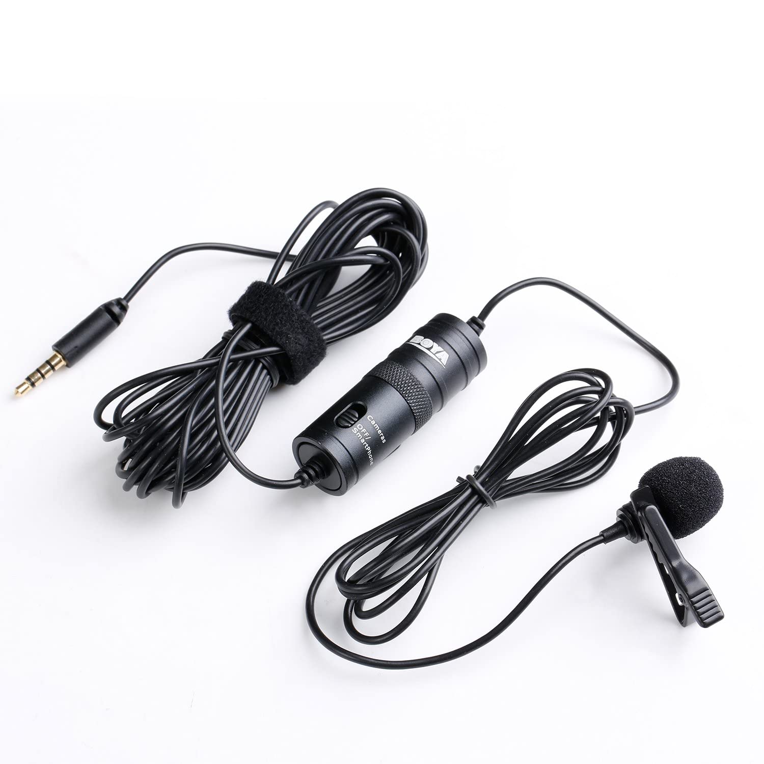 61thospO15L._SL1500_ Boya M1 Tradico Lavalier Omni Directional Auxiliary Condenser Microphone Collar Clip Mic (Black) - Image 1